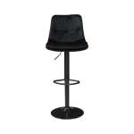 Scaun de bar Nero, rotativ, reglabil, picior negru 1