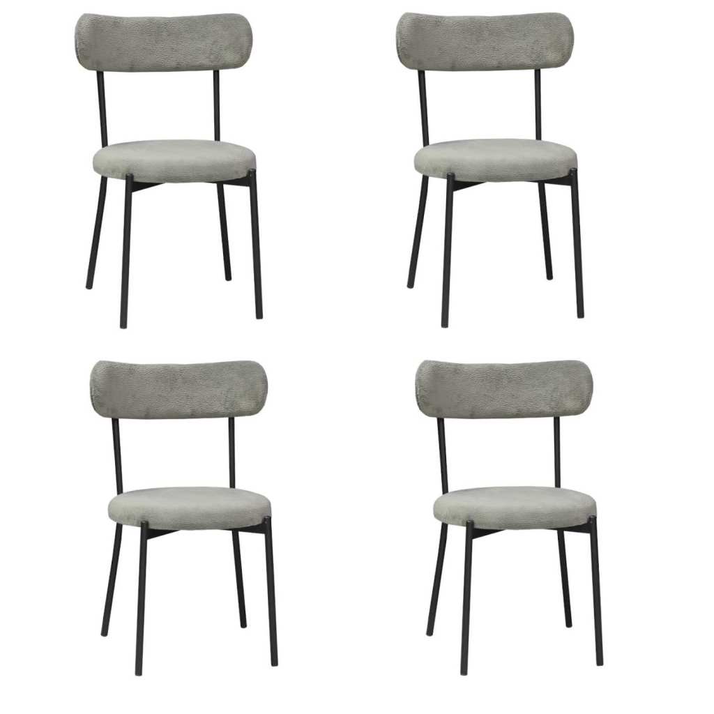 Set 4 Scaune Lana Gri