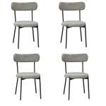 Set 4 Scaune Lana Gri