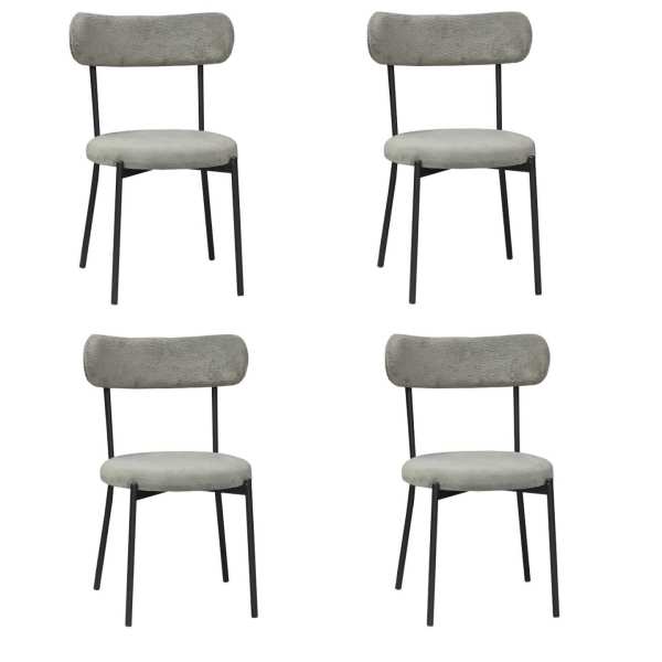 Set 4 Scaune Lana Gri