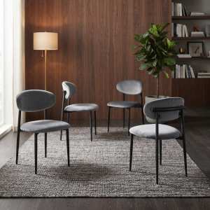 Set 4 Scaune Olivia Gri Ambient
