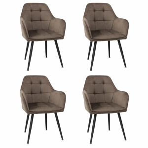 Set 4 Scaune Perla Maro