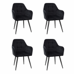 Set 4 Scaune Perla Negru