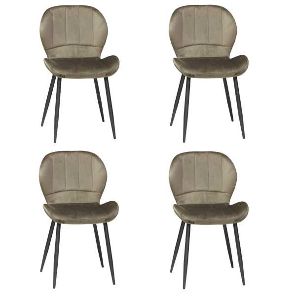 Set 4 scaune topaz maro