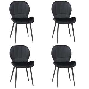 Set 4 scaune topaz negru