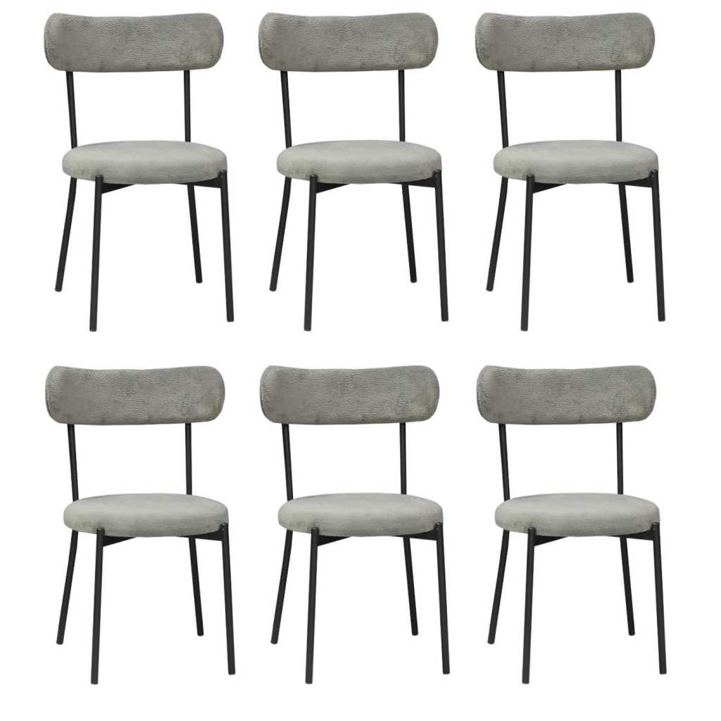 Set 6 Scaune Lana Gri