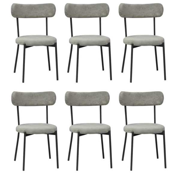 Set 6 Scaune Lana Gri