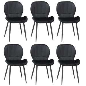 Set 6 scaune topaz negru